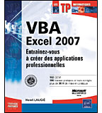 couverture du livre VBA Excel 2007